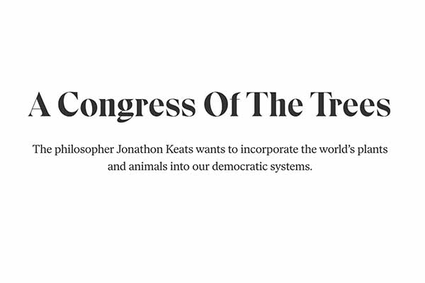A Congress of the trees - Jonathon Keats