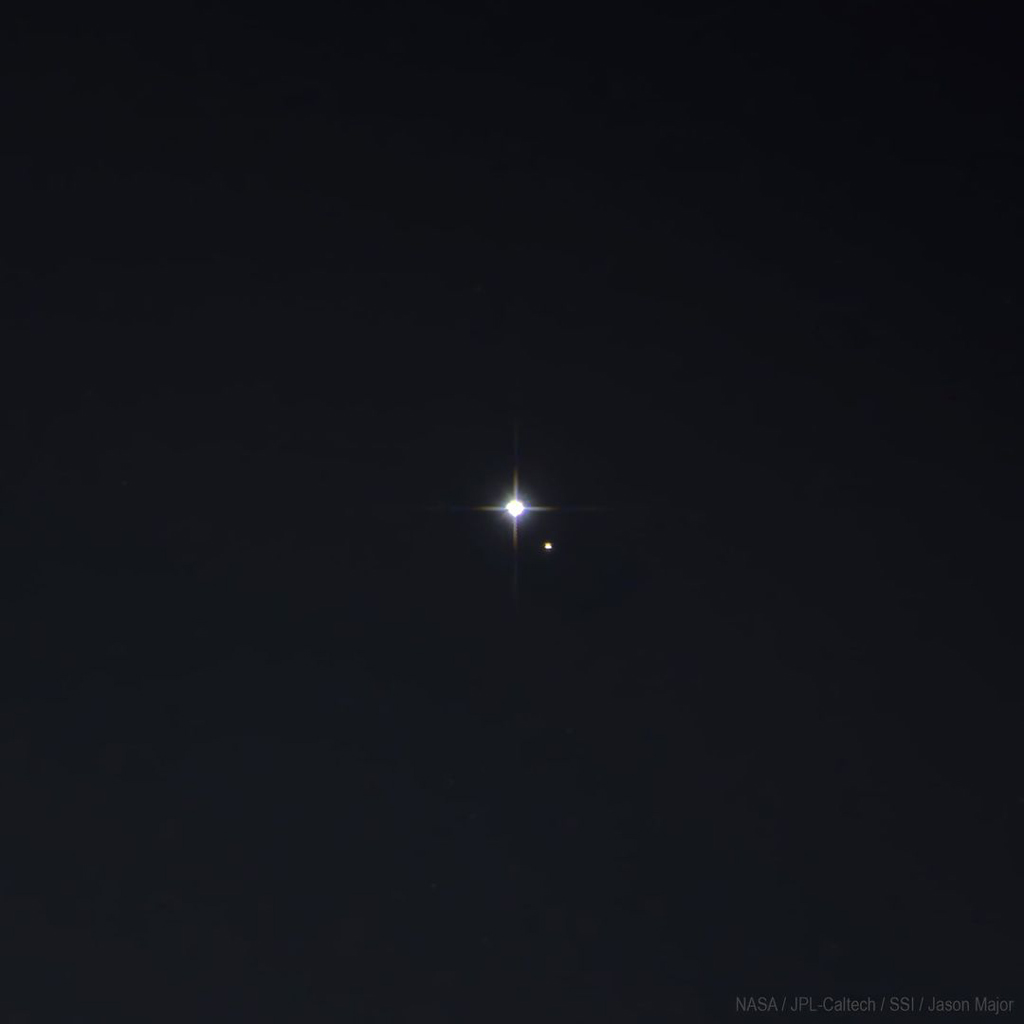 Earth and Moon captured from Saturn