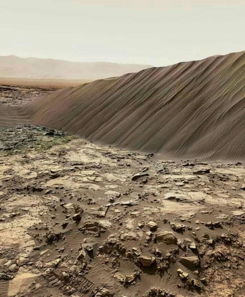 Rocky surface of Mars