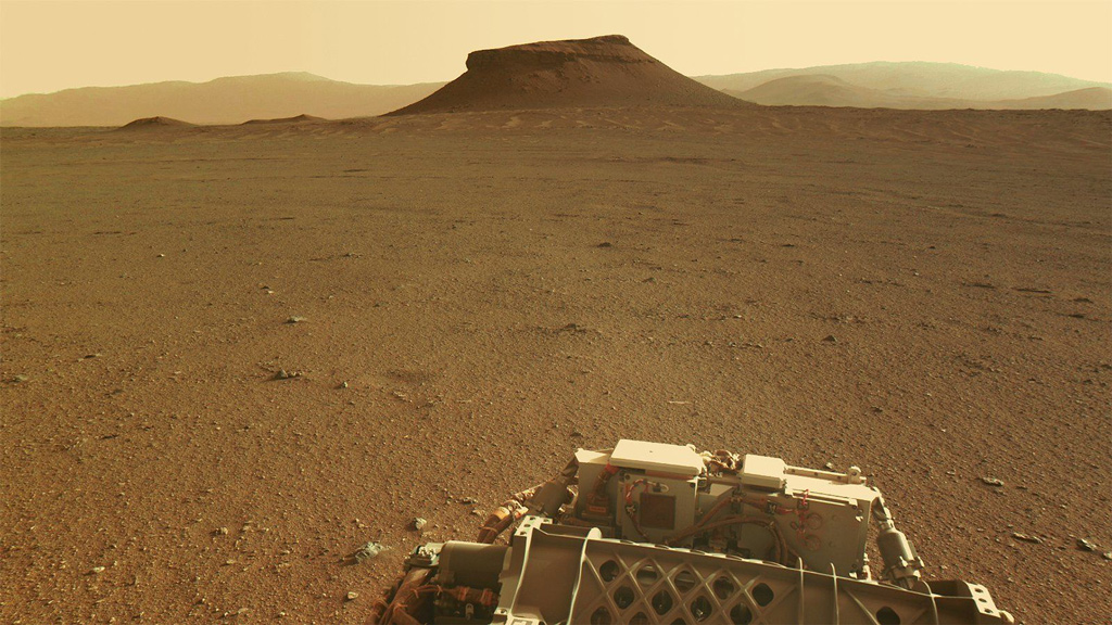 The Kodiak Butte on Mars taken by Perseverance rover