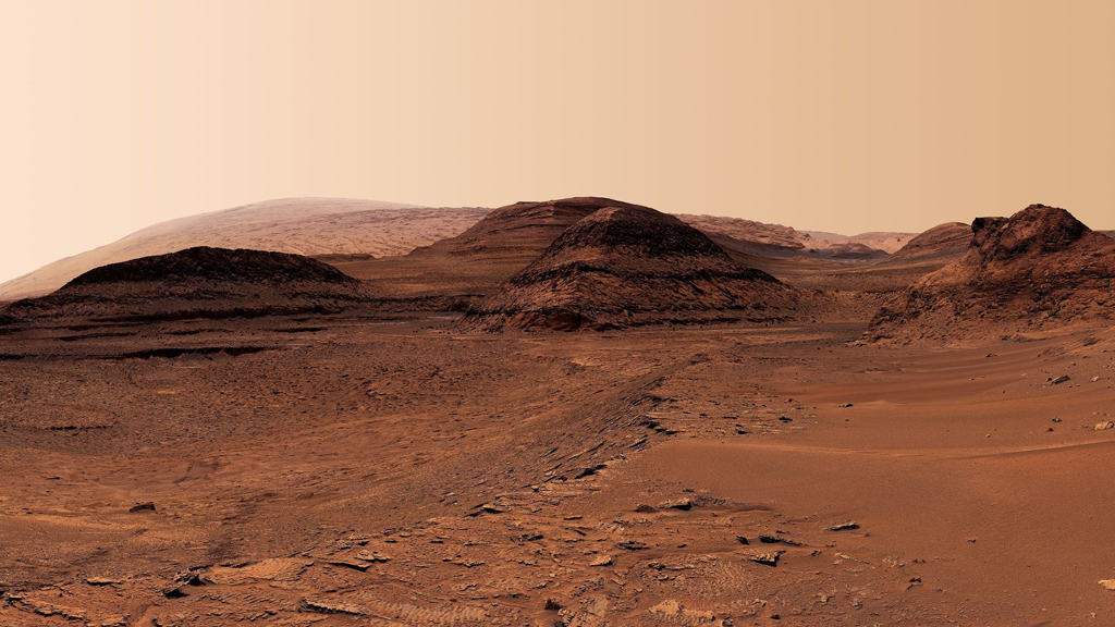 rich red Mars terrain landscape