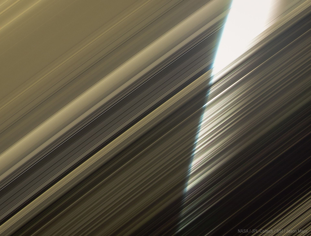 Close up of Saturn's Rings