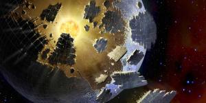 artist Danielle Futselaar's image of a Dyson Sphere