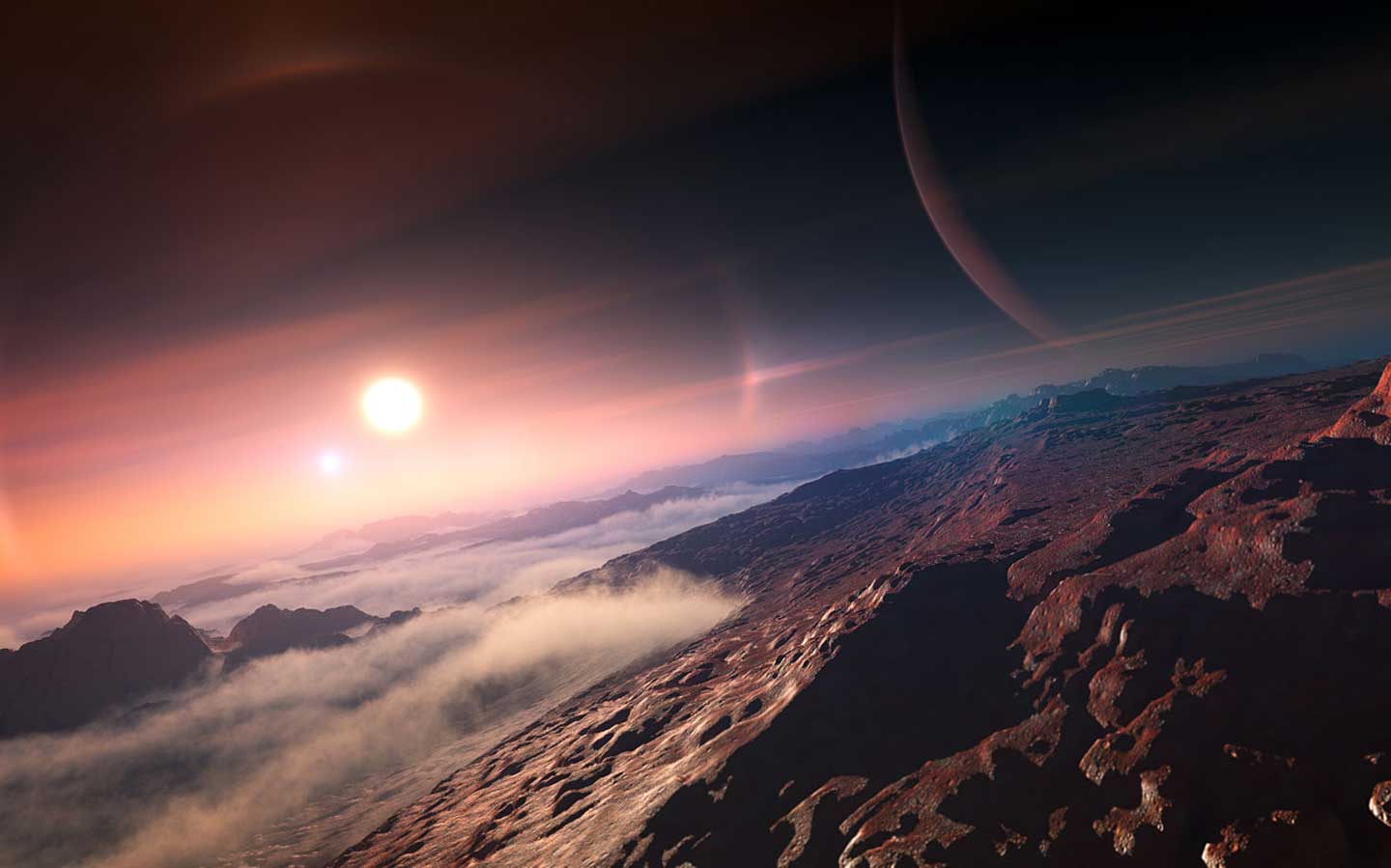 Image of an active unknown planet