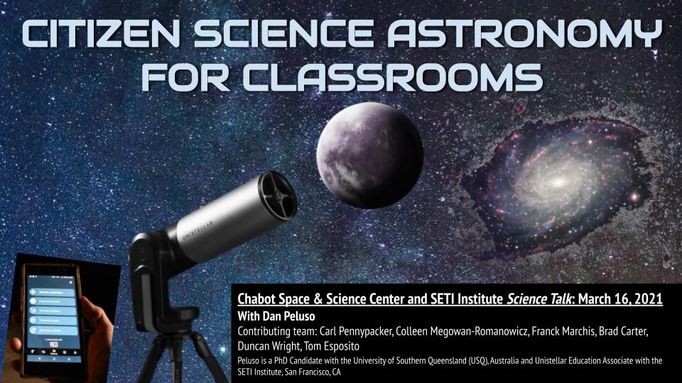 Chabot event - citizen science for classrooms