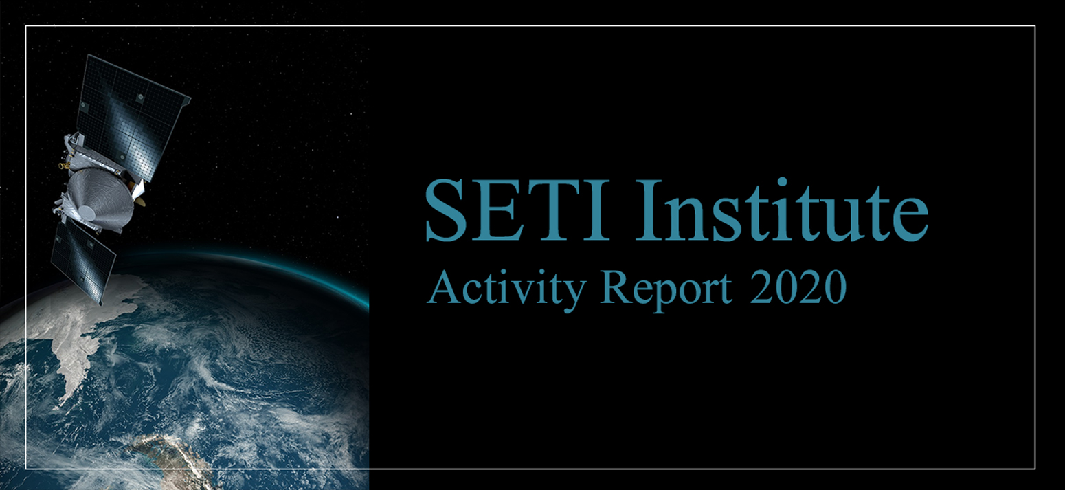 SETI Institute Activity Report 2020 Header