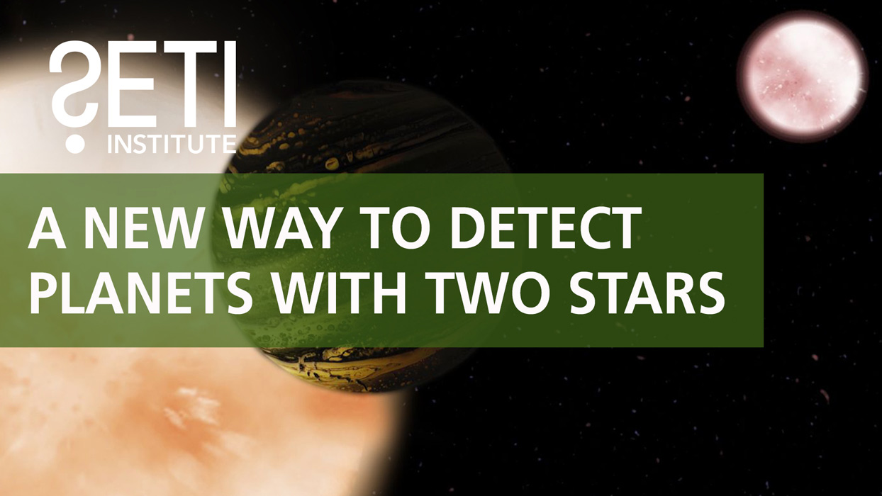 A new way to detect planets with two stars