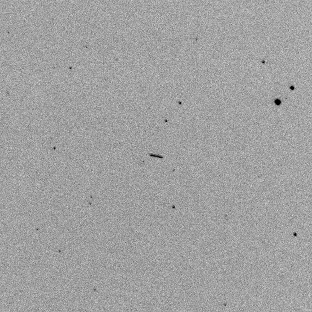 Kleť Observatory sees asteroid 2022 EB5, 13 minutes before impact. CREDIT: ESA