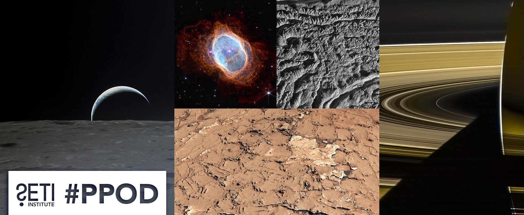 Collage of the planetary pictures of the week.