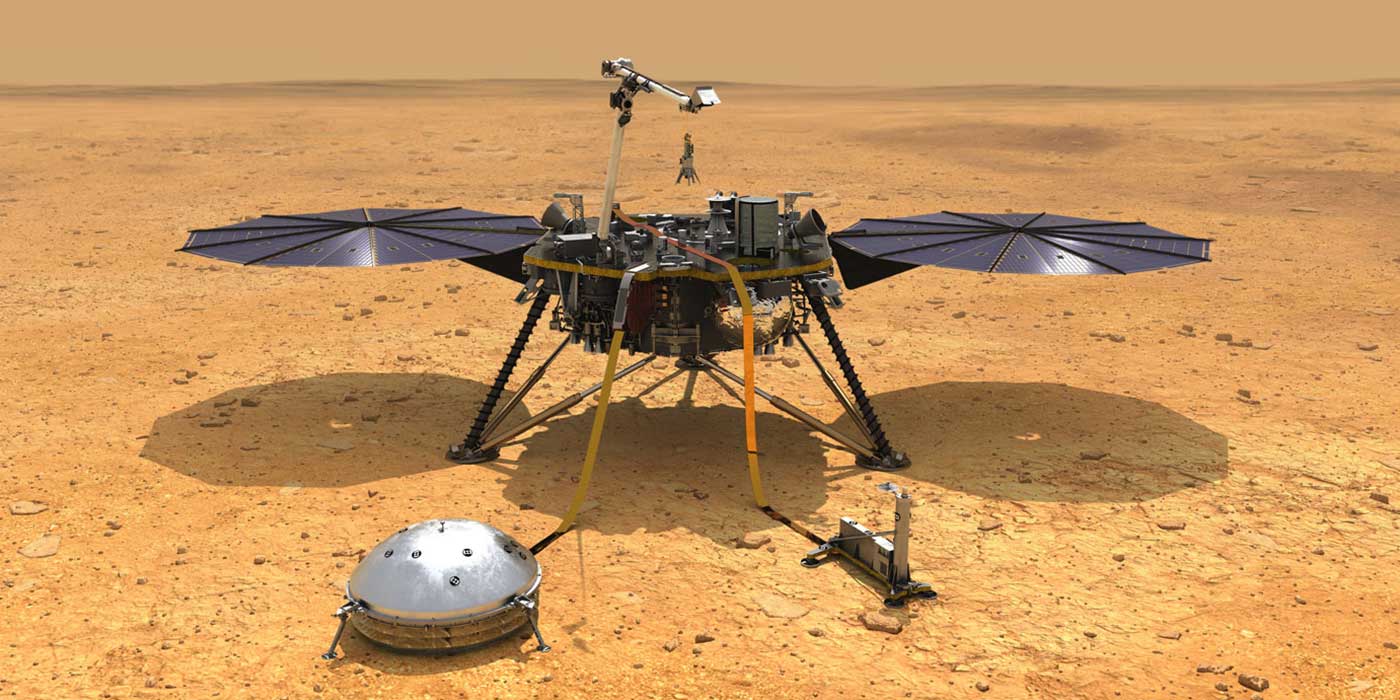 Artist illustration of Mars Insight Lander. Credit: NASA/JPL