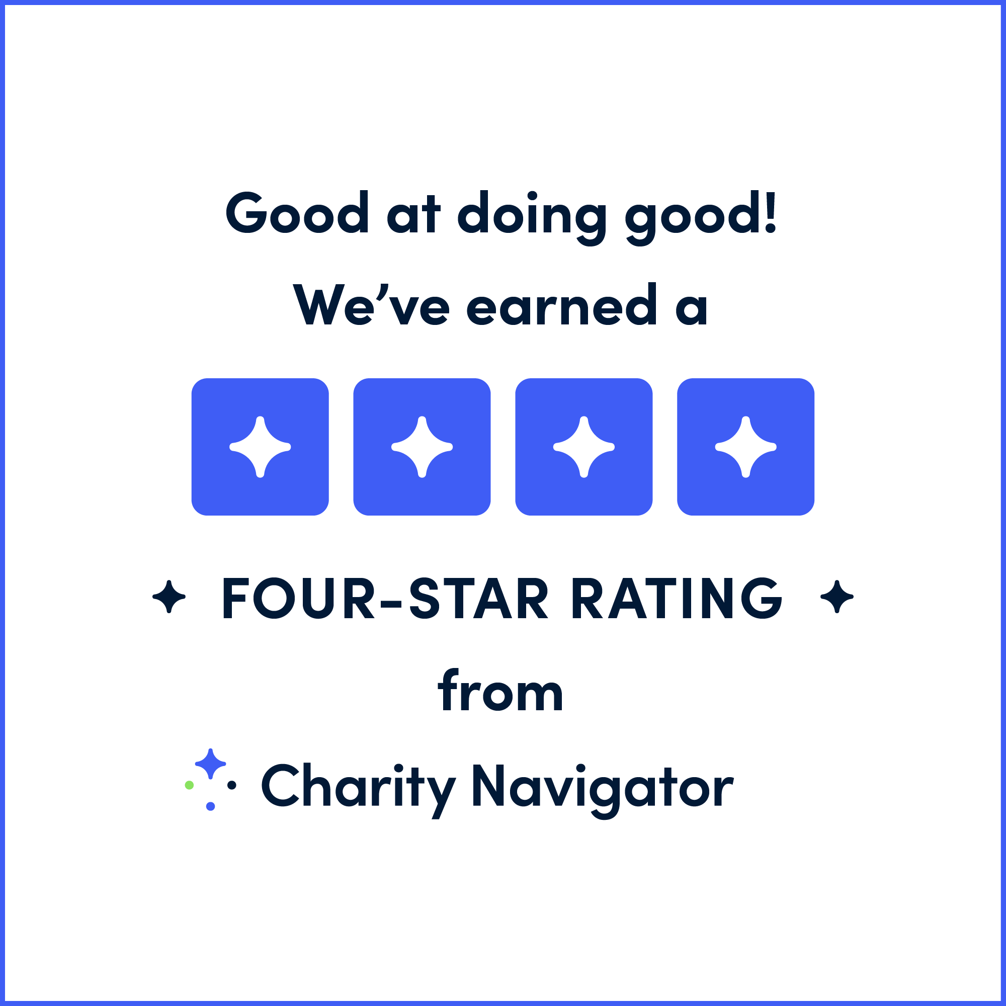 4 star charity navigator rating