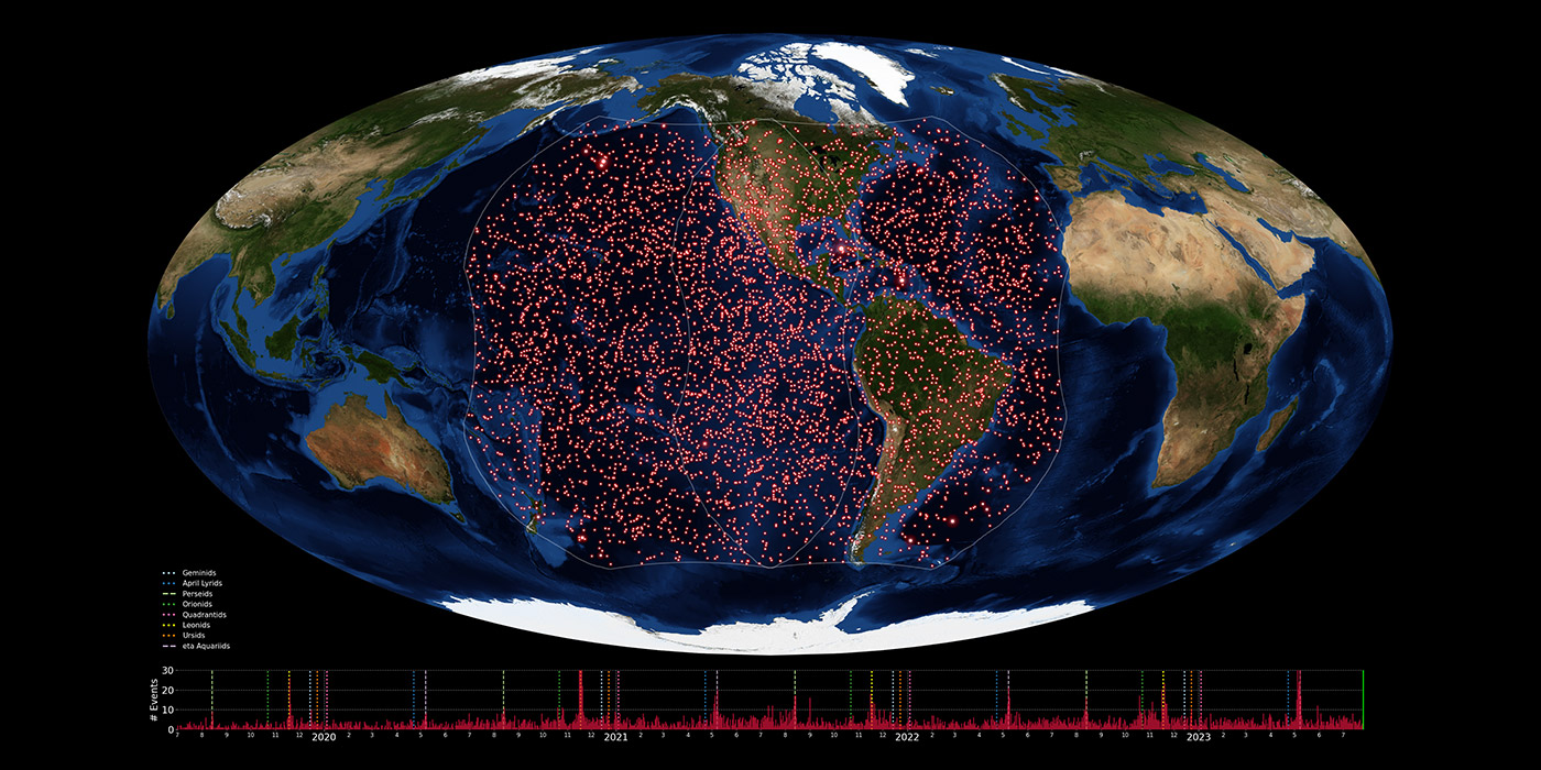 Bollides map 2019-2023