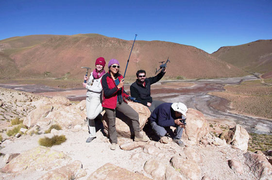 science team in Chile