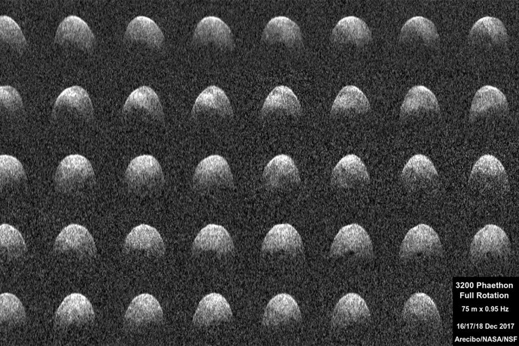 Delay Doppler images of Phaethon captured by Arecibo