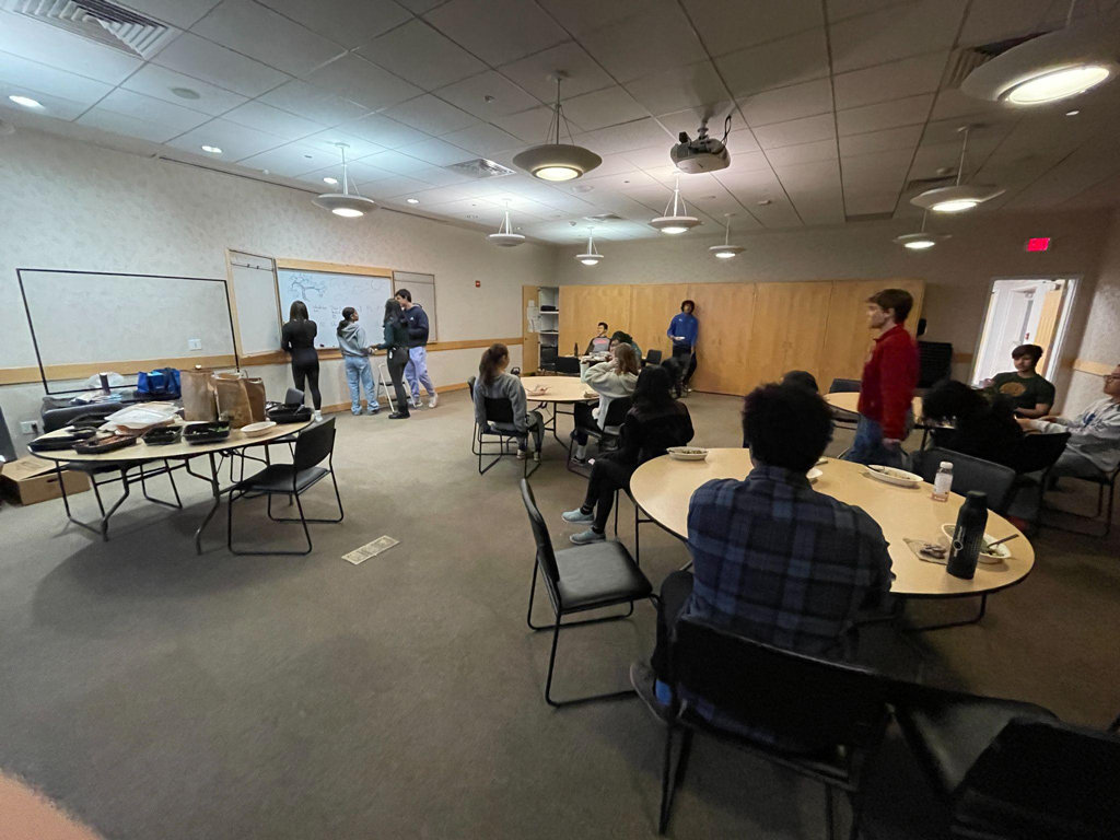 Students in a classroom