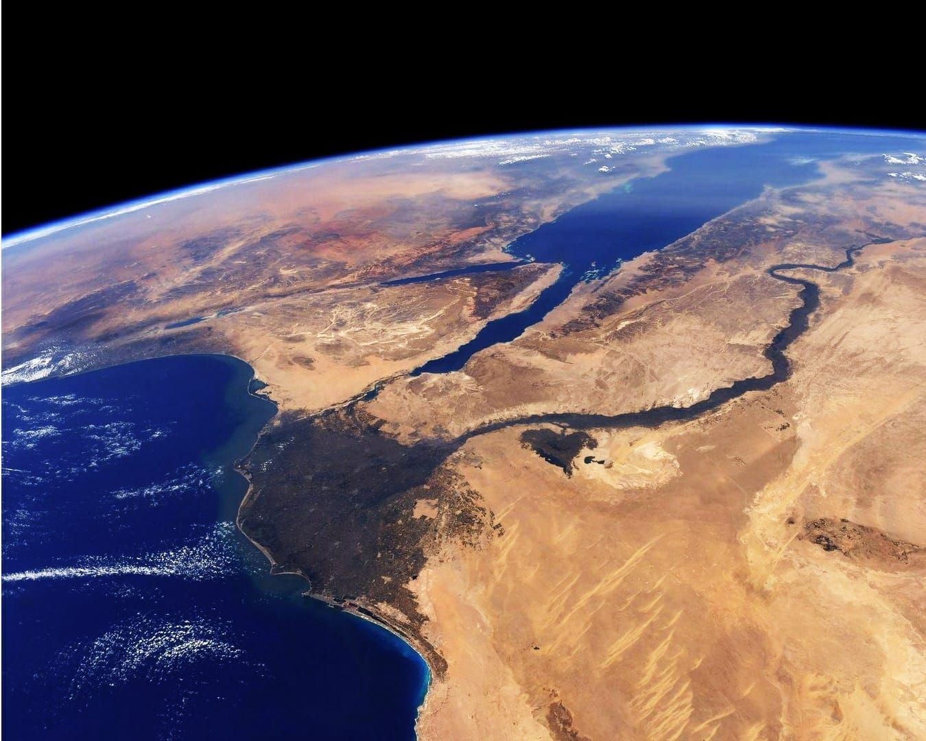 Nile delta from Space