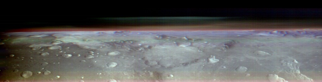 panoramic view of Mars' horizon