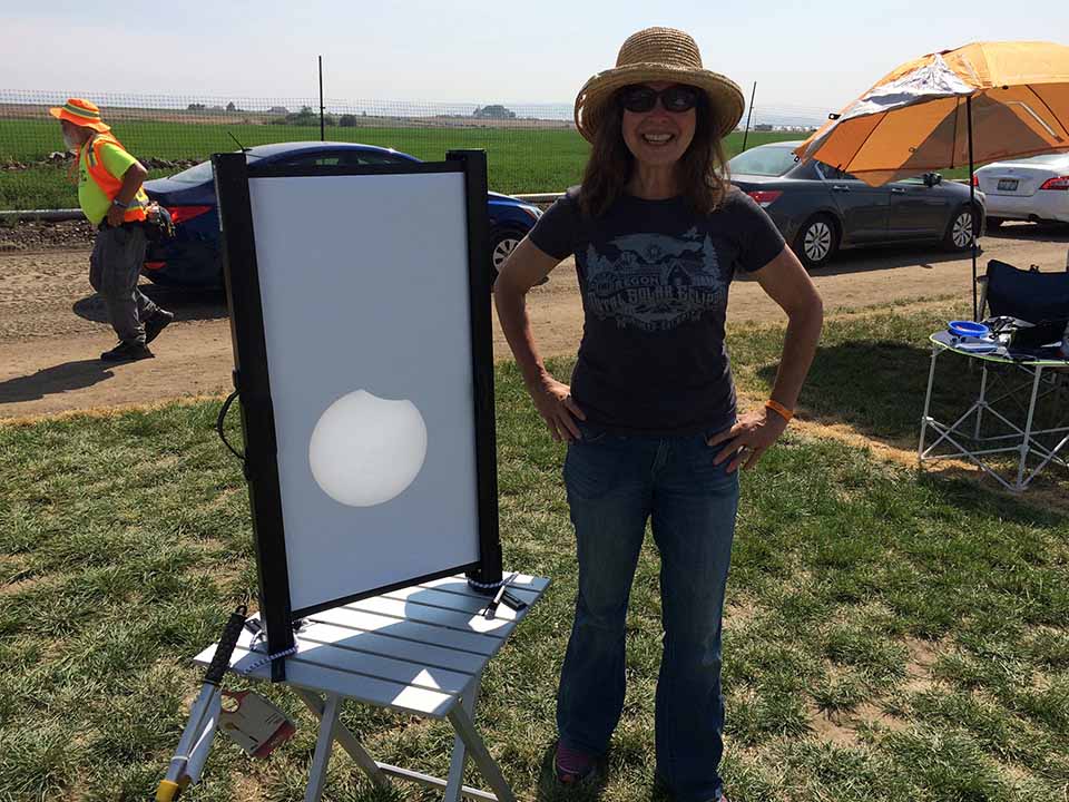 Mary and her husband camped out on a farmer's field