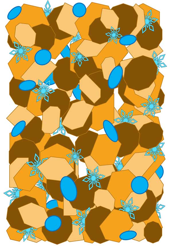 diagram of mineral and soil grains