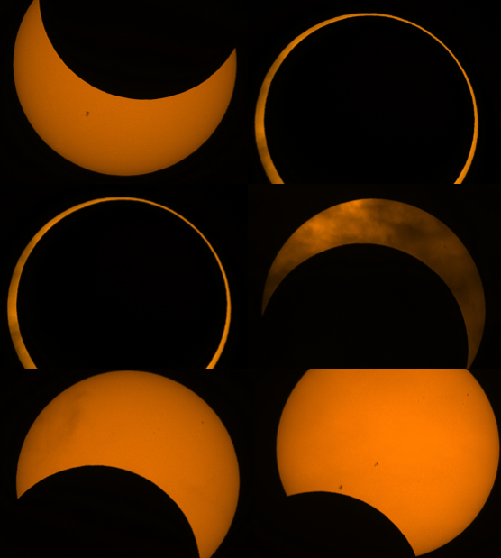 Mosaic of the eclipse by Professor Erik Hickock and Class