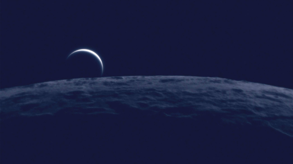 Venus behind the moon