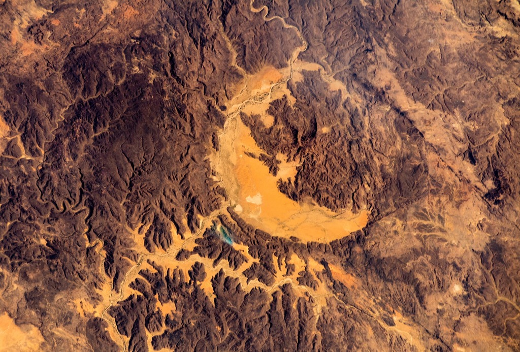 Impact Crater from the ISS