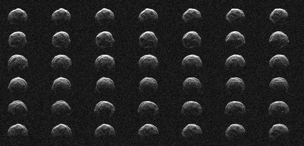 black and white collage image of asteroid 2006 HV5