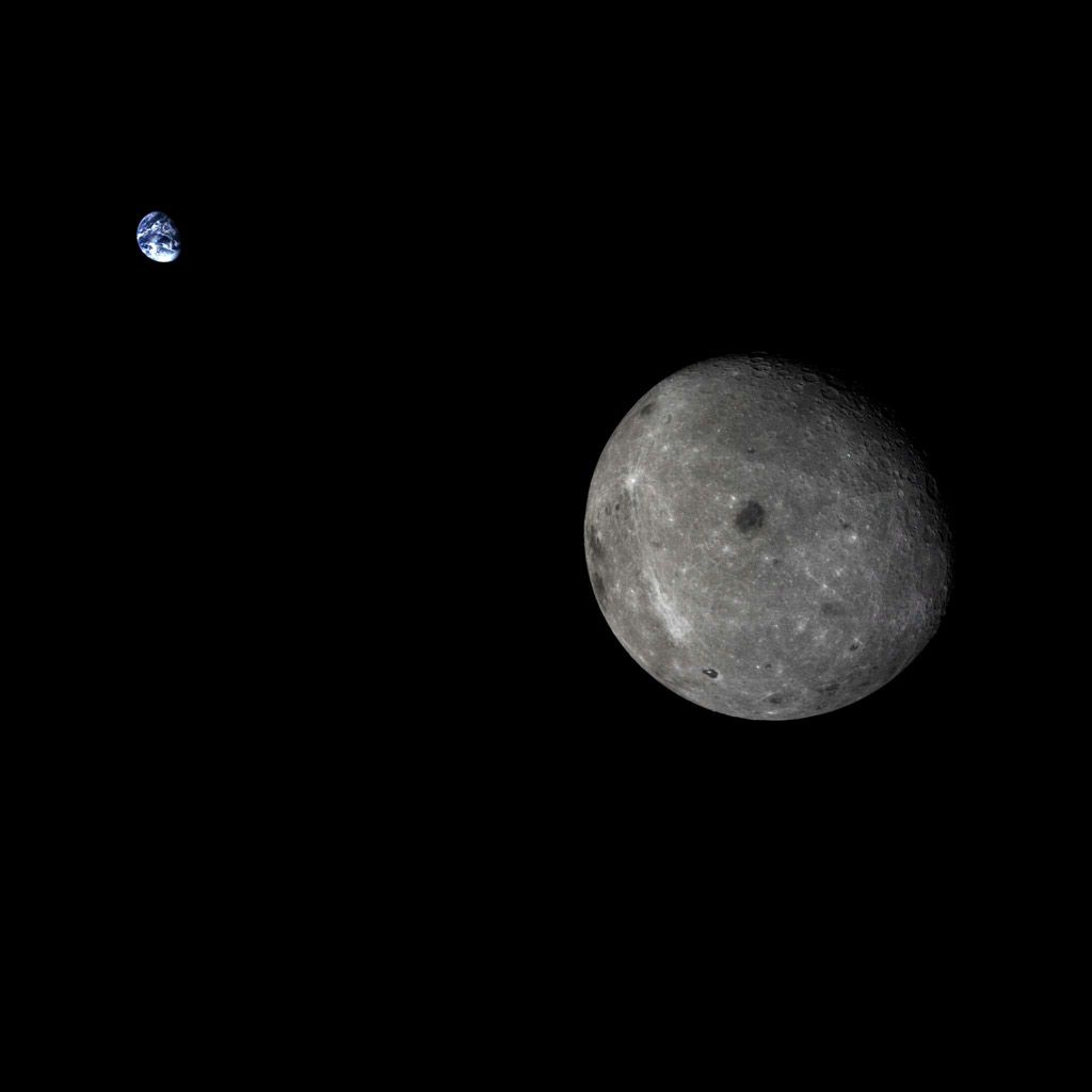 Earth from far side of moon