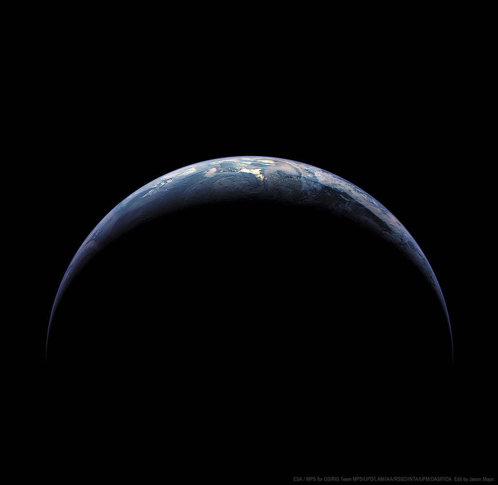 Earth's view from Rosetta