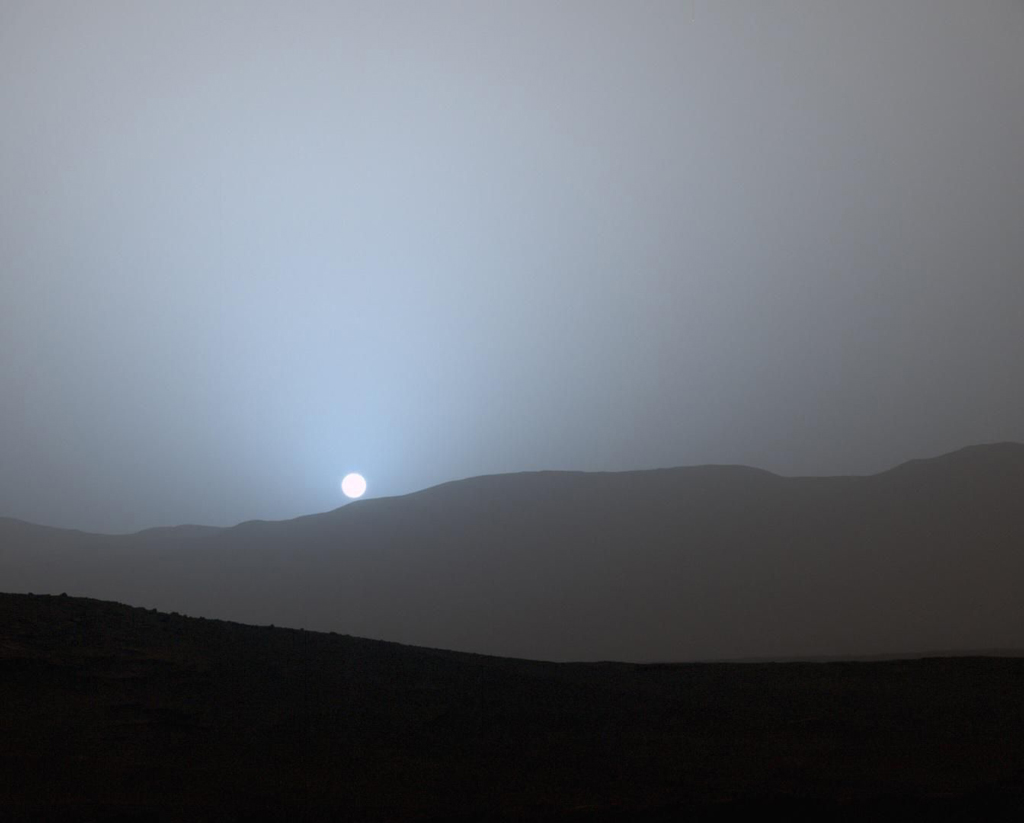 Sunset at Gale Crater