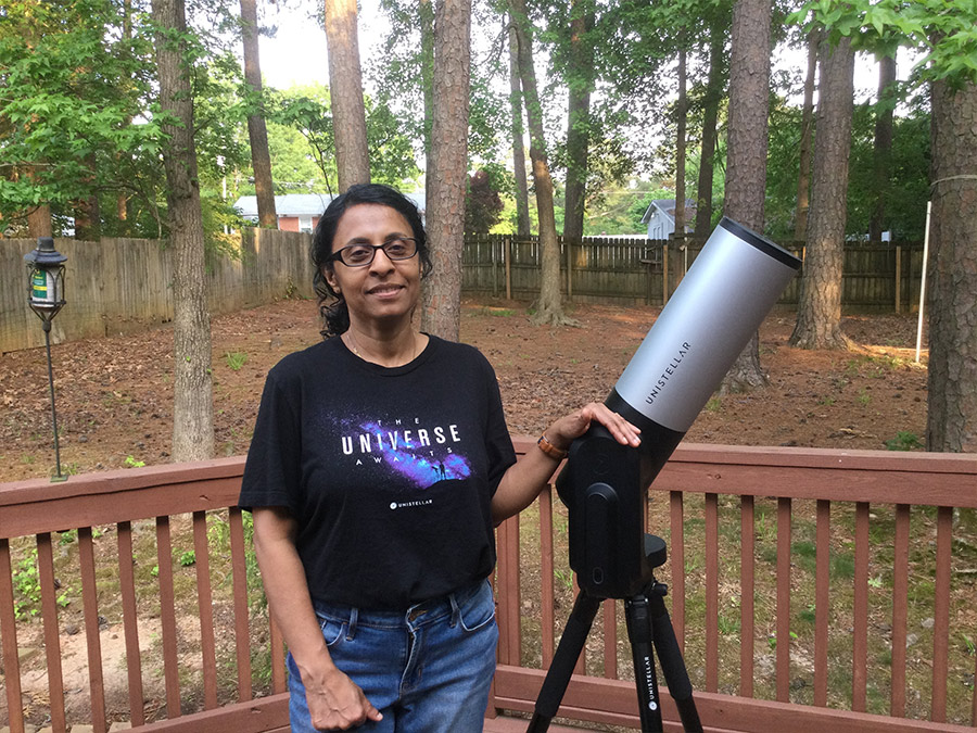 Thusheeta Sivayogan with the eVscope