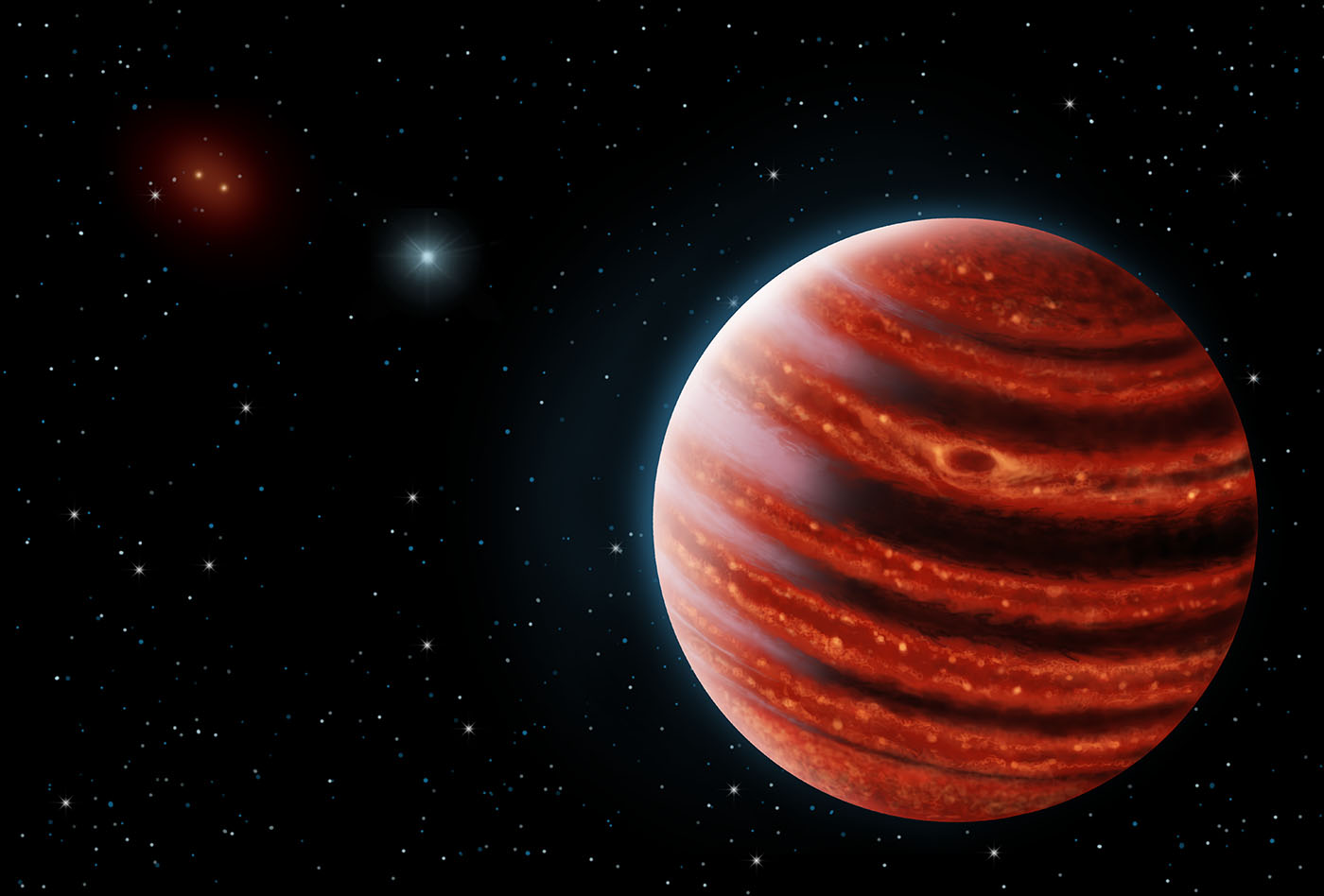 Artist's depiction of a Jupiter-like planet