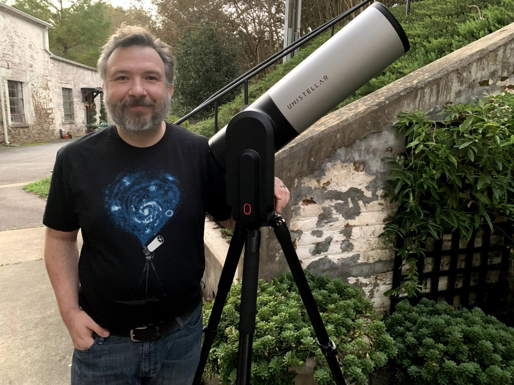 Justus Randolph with the eVscope