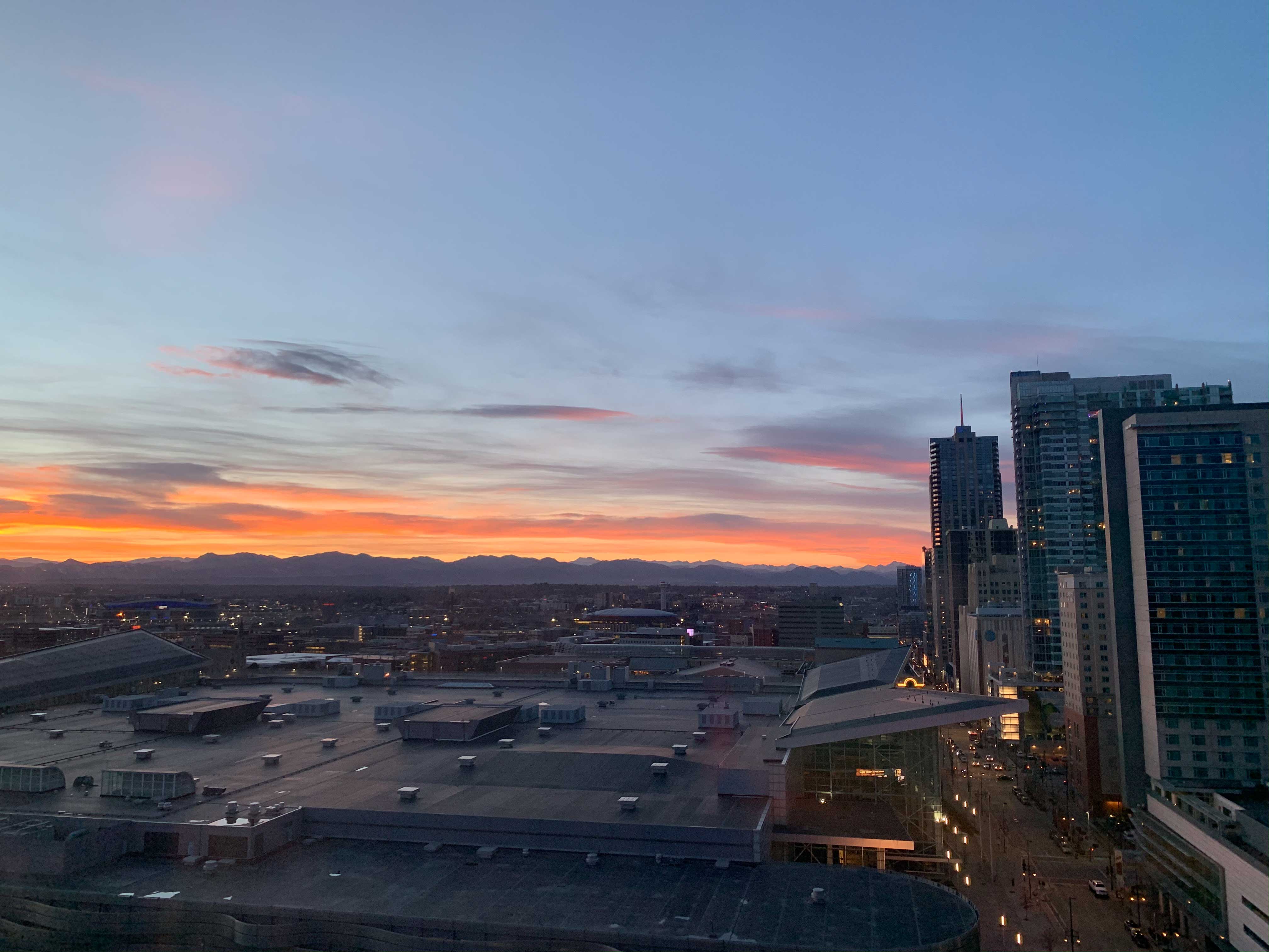 Sunset over Denver