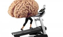 Image of a brain on a treadmill