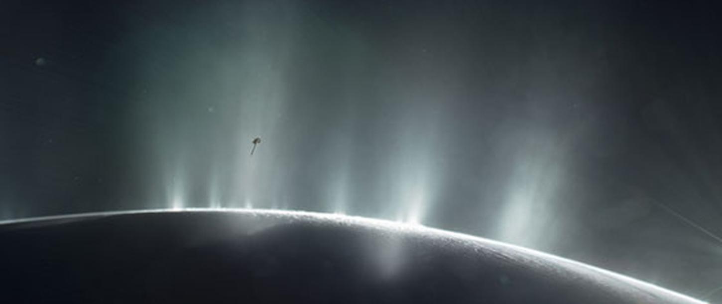 Cassini through Enceladus plumes