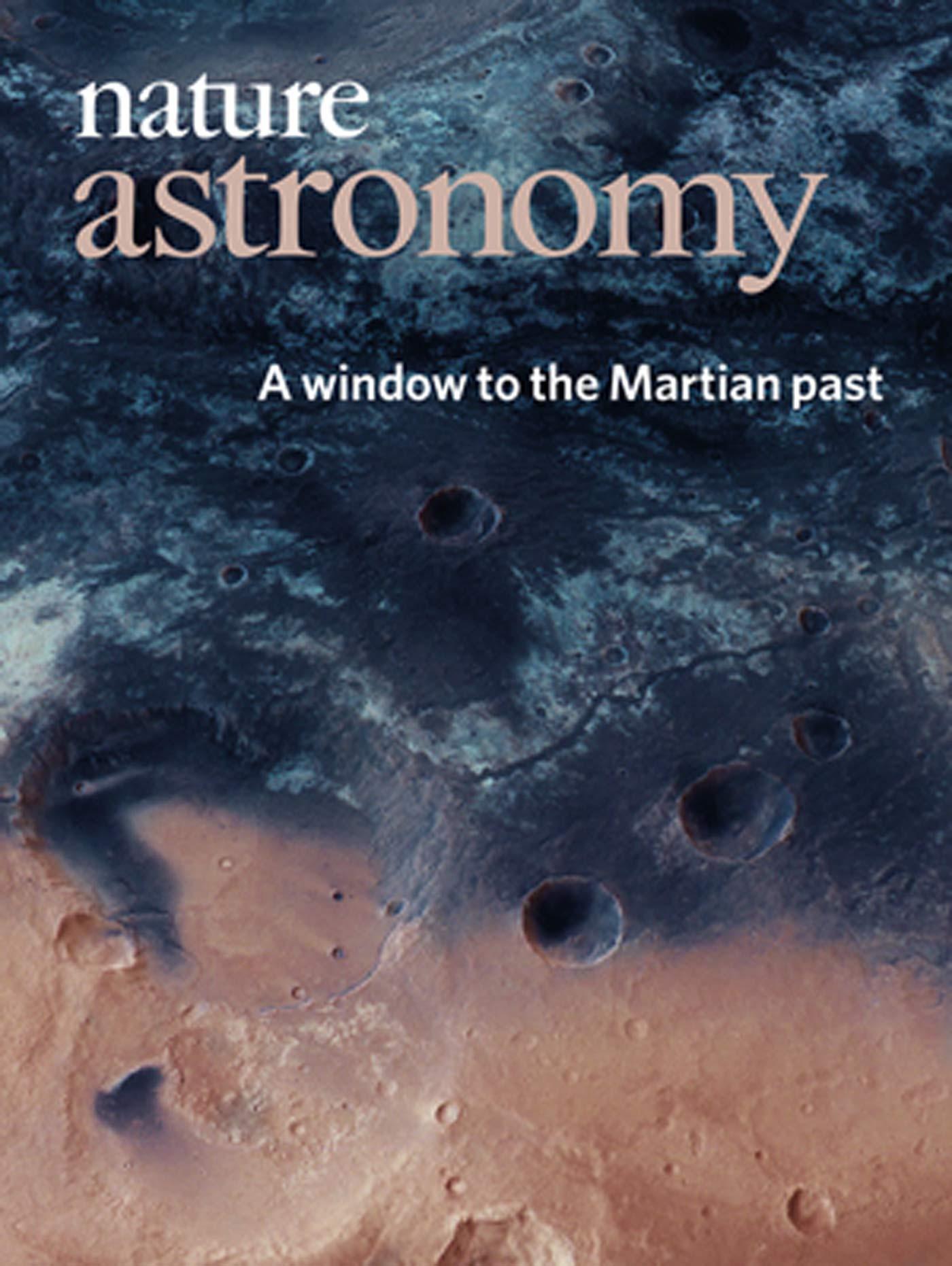 March 2018 cover of Nature Astronomy Magazine
