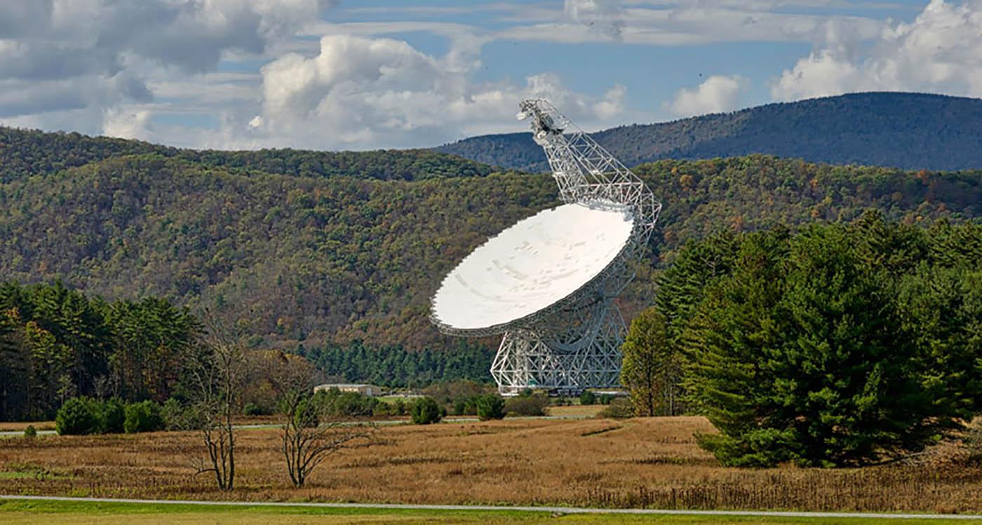The Green Bank Telescope in Virginia