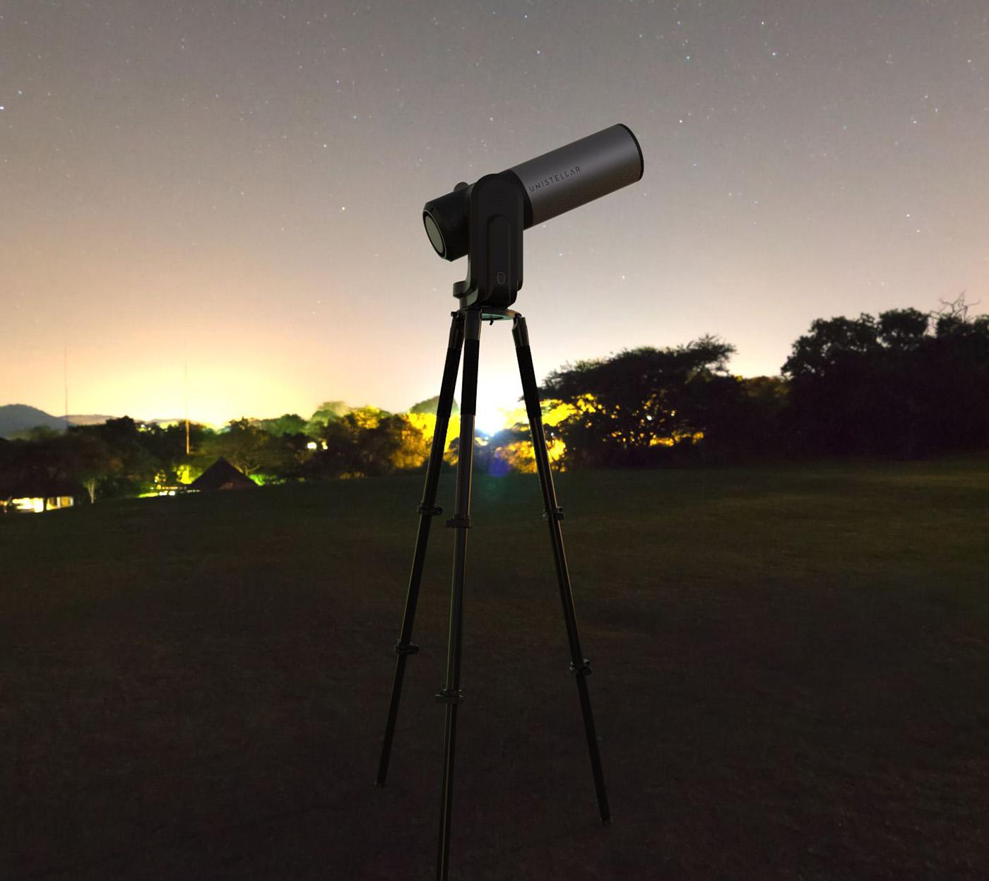 Unistellar's eVscope during sunset