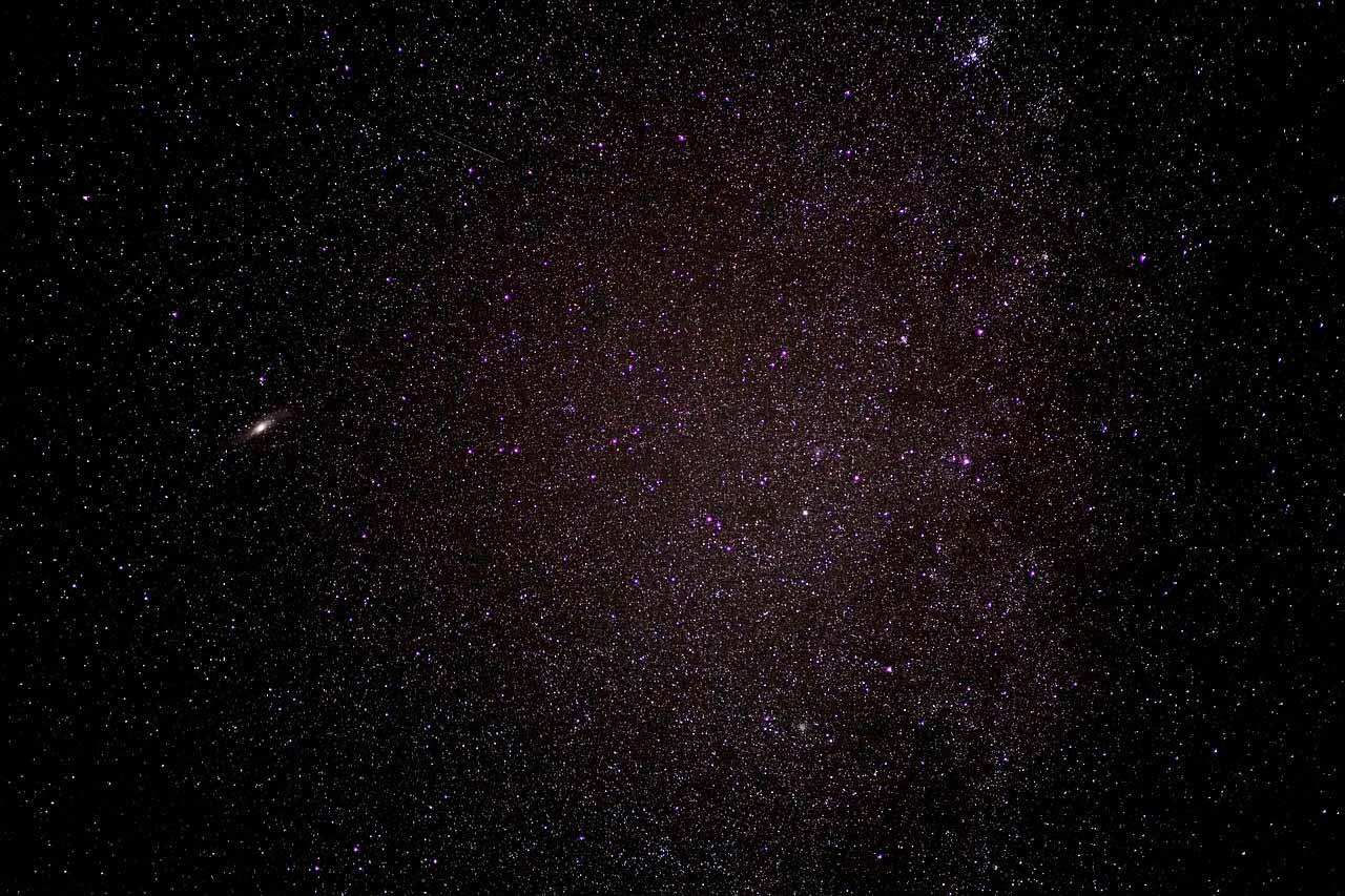 Image of a starry sky against a black background