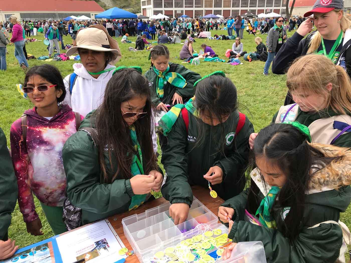Girl Scouts at Bridging 2019