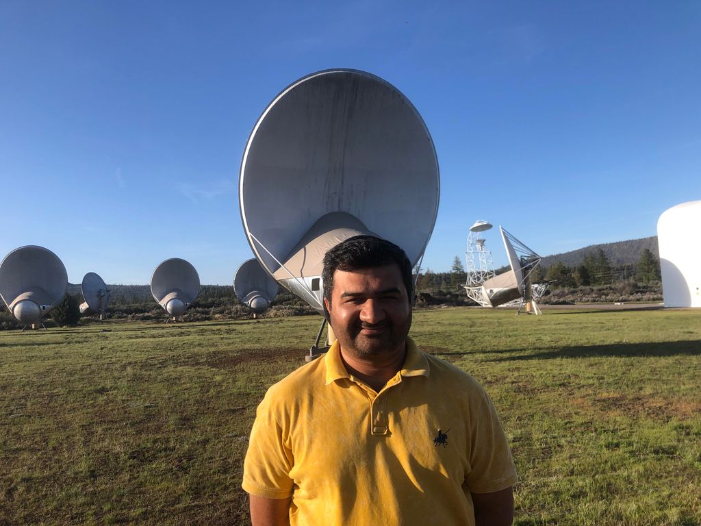 Vishal Gajjar at the ATA at the Hat Creek Radio Observatory