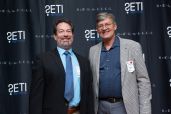 Member of the Council of Advisors and founder of SETI Forward, Lew Levy with Director of Development, Stephen Bourdow