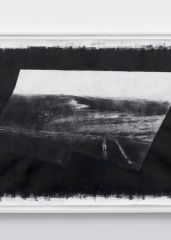 Tracks 1,  Unique Bromoil photograph, from the Mars rover Opportunity, 2019 42 x 67"
